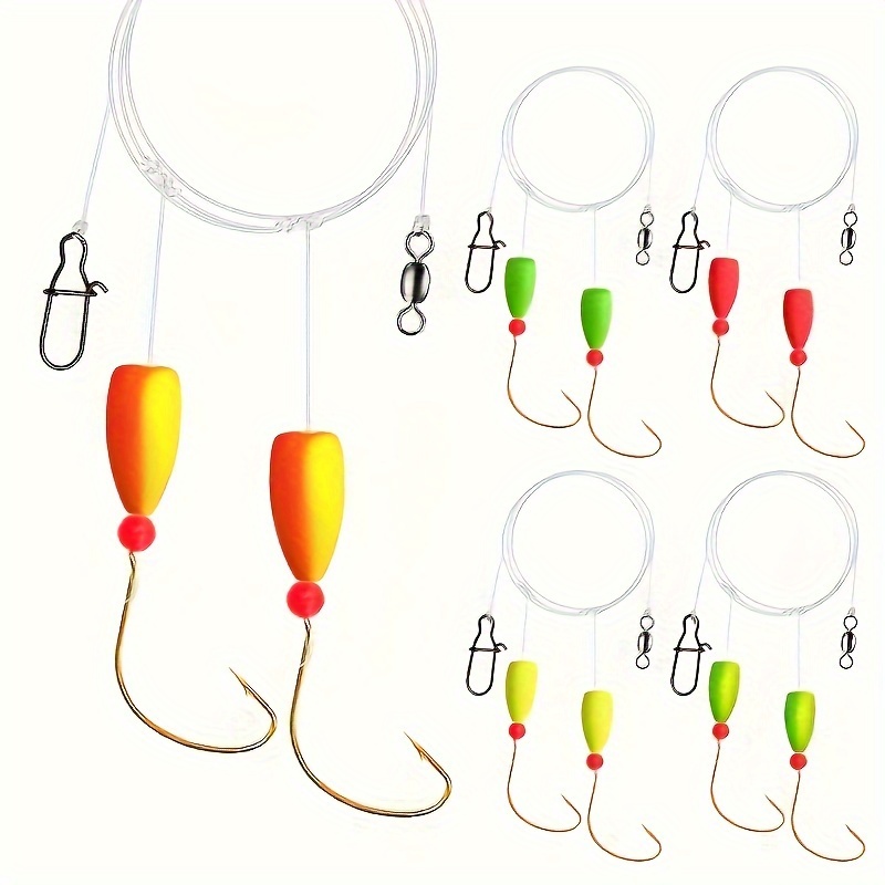 Fishing Hook Circle - ポンパノ-スネルフロート付き釣り道具,海水釣り道具,ライブベイト,サークルフック,ビーチ釣り道具,3個