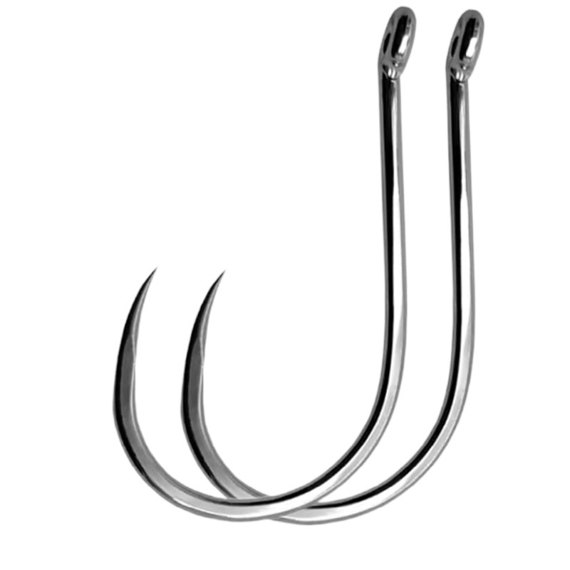 Fishing Hook Circle - 淡水釣り針,ジギングベイト,#1-#10,100個