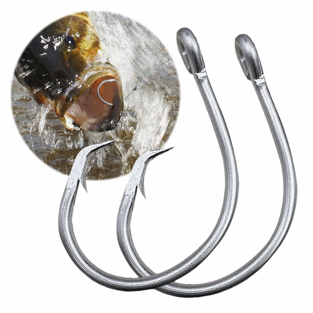 30個/箱 釣り針 ステンレス製 ワイドギャップ サークル  - Fishing Hook Circle のレビューと価格