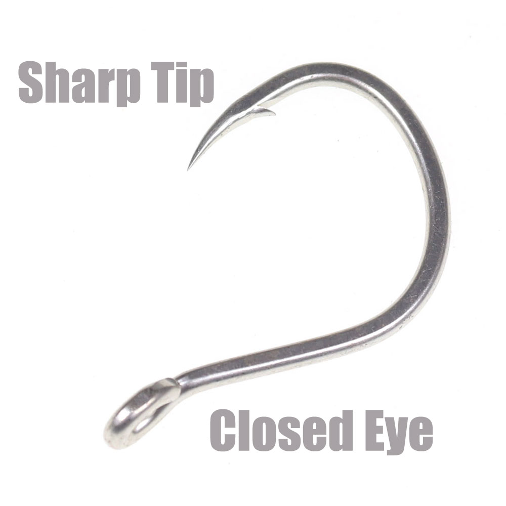 高炭素鋼の釣り針,塩水釣り,マット,錫,錆びない,とげのある - Fishing Hook Barbless のレビューと価格