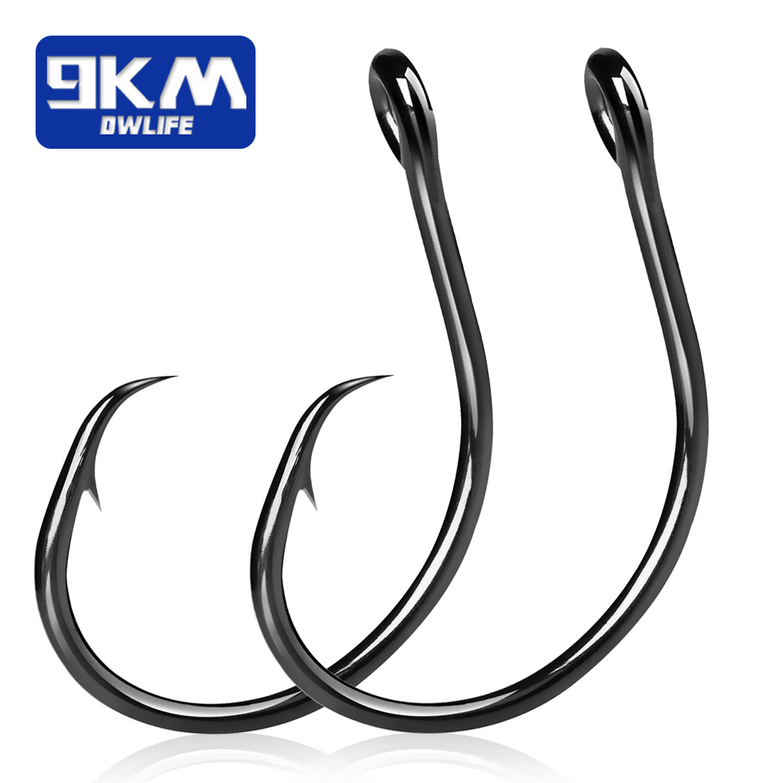 9KM 25-50個入り インラインワイドギャップサークルフ - Fishing Hook Circle のレビューと価格