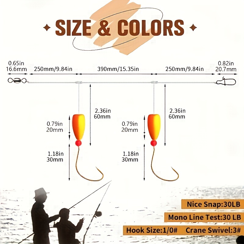ポンパノ-スネルフロート付き釣り道具,海水釣り道具,ライブベ - Fishing Hook Circle のレビューと価格