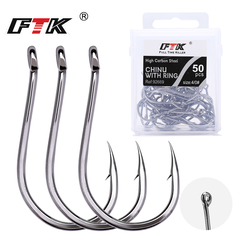FTK CHINU リング付きバーブ付きフィッシュフック 1 - Fishing Hook Assortment のレビューと価格