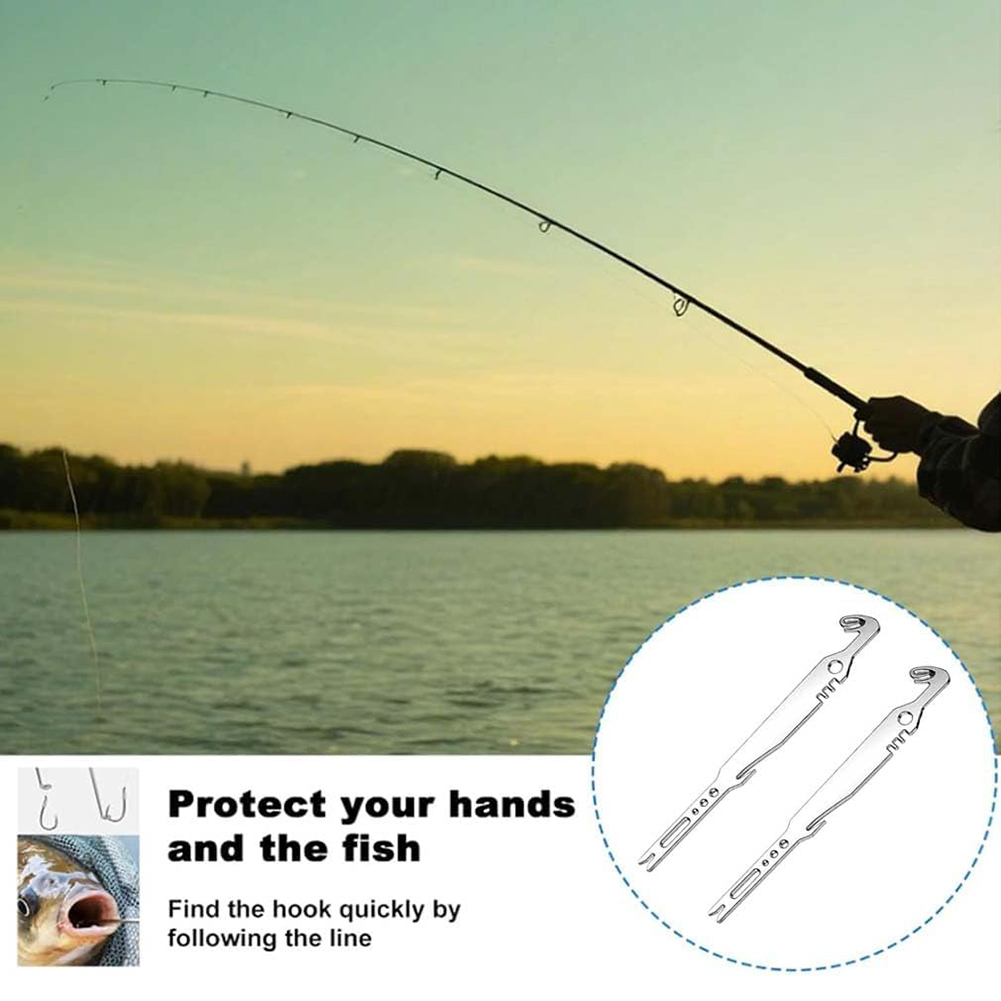 6 in 1 ステンレス製フックリムーバー ノットタイヤー  - Fishing Hook Stainless Steel のレビューと価格
