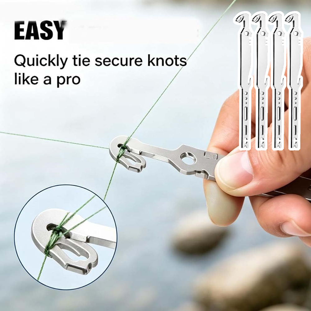 6 in 1 ステンレス製フックリムーバー ノットタイヤー  - Fishing Hook Stainless Steel のレビューと価格