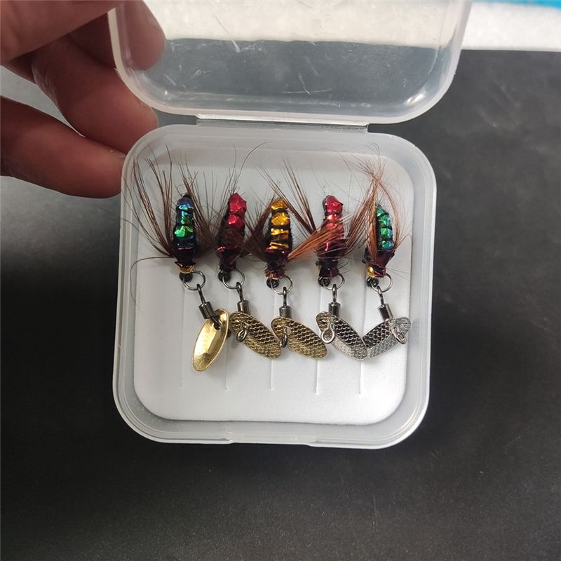 T34C スパンコールルアーベイト人工フライフックマイクロオ - Fishing Hook のレビューと価格