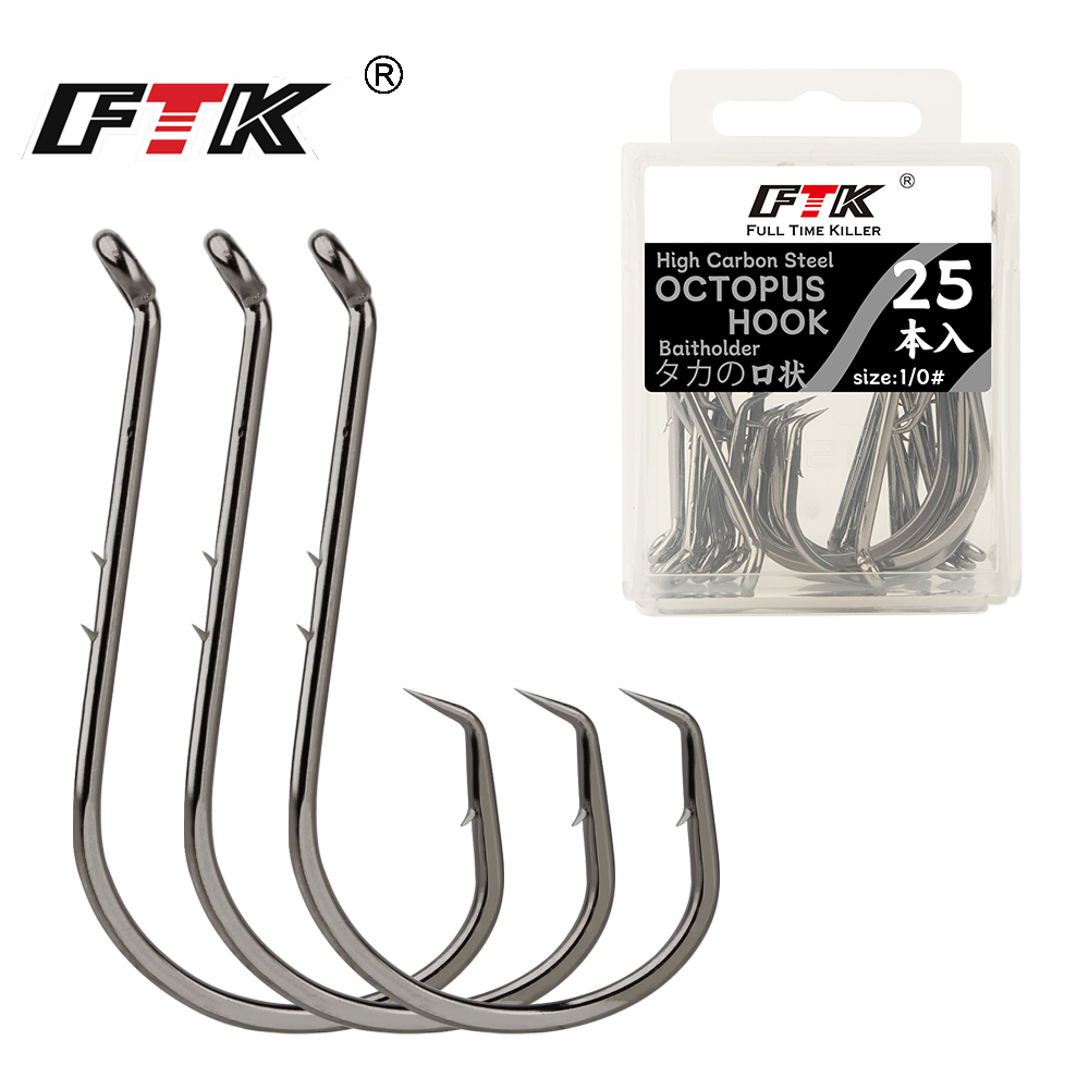 FTK釣り針 タコ釣り用サークルフック 1-6号 # -50 - Fishing Hook Circle のレビューと価格