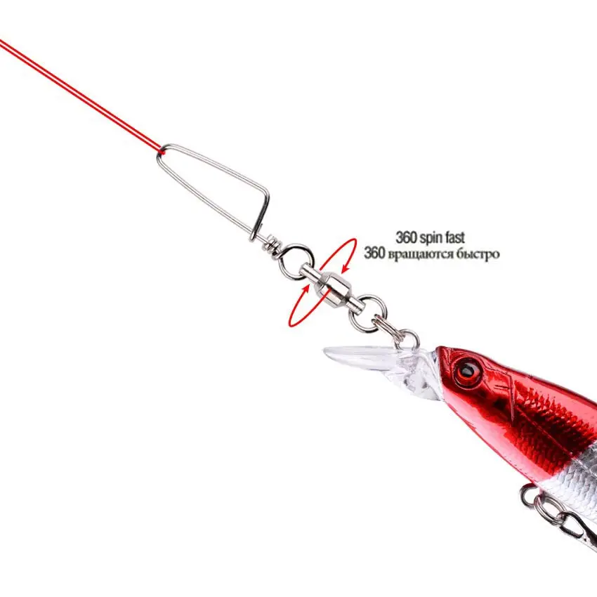 50個 フィッシングボールベアリングスイベル コーストロック - Fishing Hook Box のレビューと価格