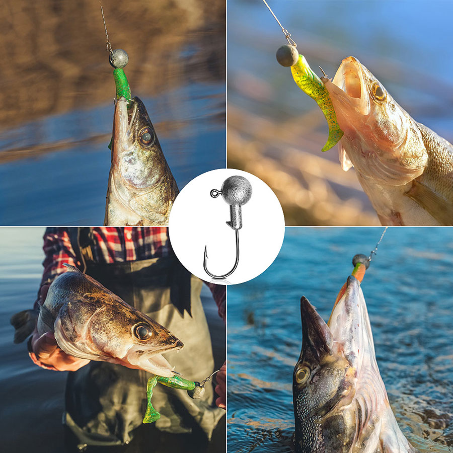 WODJYJ 1g 2g 3g 4g 5g 7g 8g 10 - Fishing Hook Assortment のレビューと価格